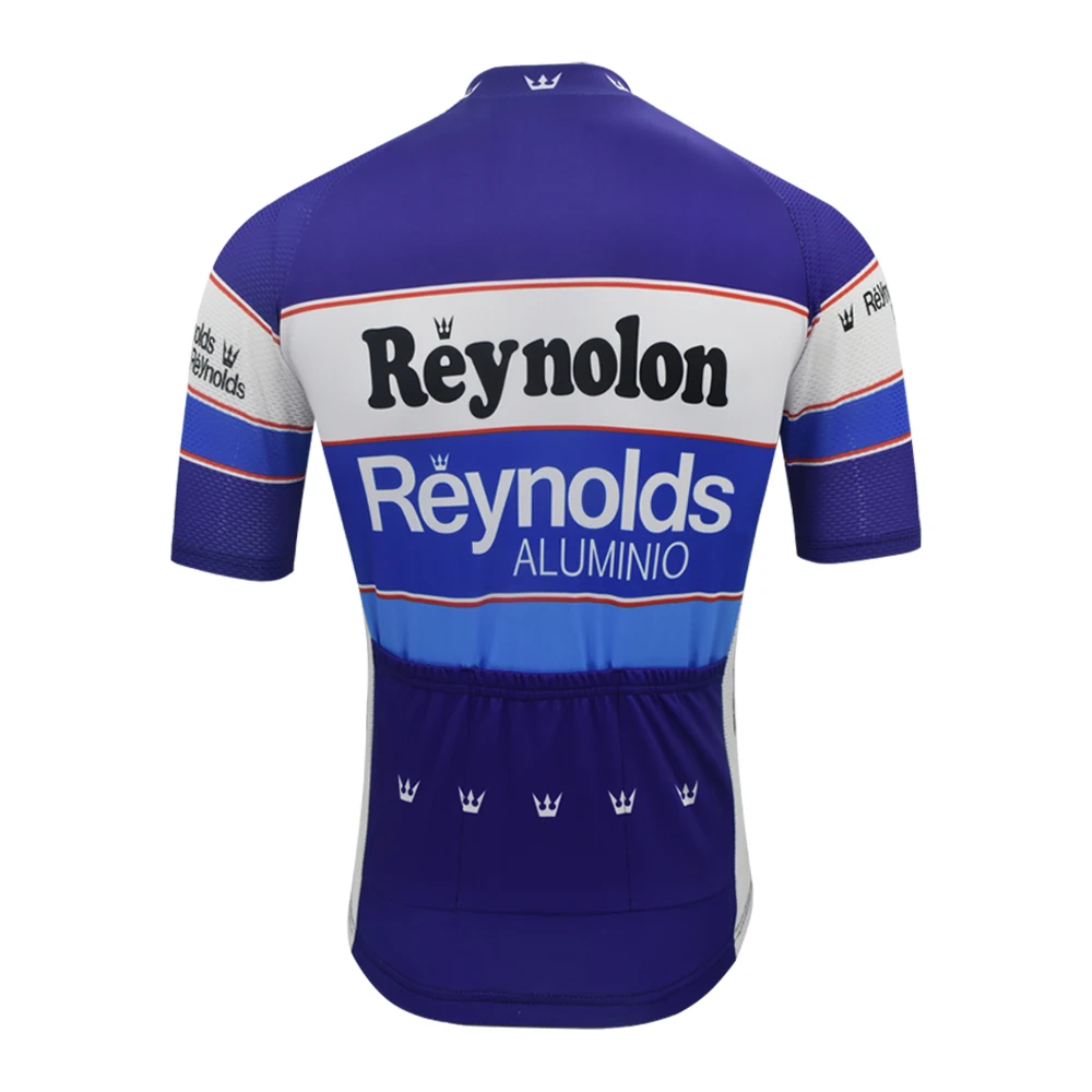 Reynolds Aluminio 1988 Retro Cycling  Jersey For Men Summer Short Sleeve Clothing Bicycle Clothes Braetan