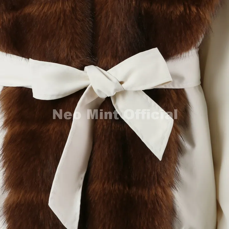 Neo Mint 2026 Winter Luxury Fur Collar Puffer Parka Jacket Women Warm Padded Quilted Coat Iconic Fashion Girls Outerwears