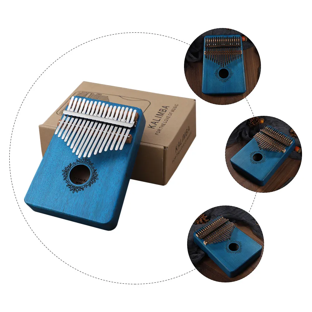 

Thumb Piano Creative Finger Wooden 17-tone Keys Beginner Practical Kalimba Instrument Gift