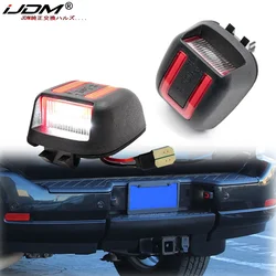 2Pcs White Red OLED License Number Plate Light For Nissan Navara D40 Frontier Armada Titan Xterra Suzuki Equator 12V