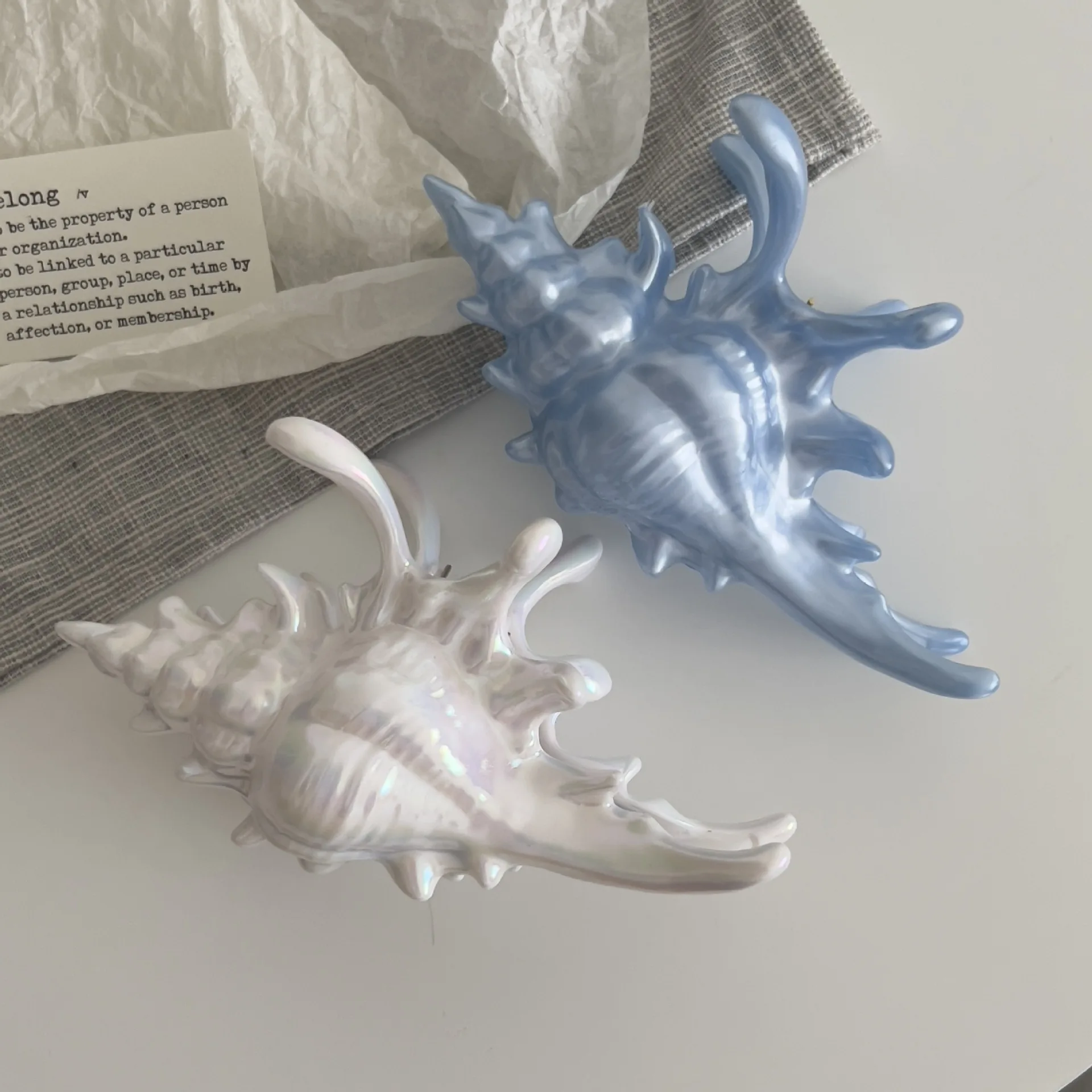 

Высококачественные пластиковые волнистые заколки в виде крабовых когтей, дизайн раковины, заколки для волос в виде акулы, геометрическая заколка с высоким хвостом, заколка для волос