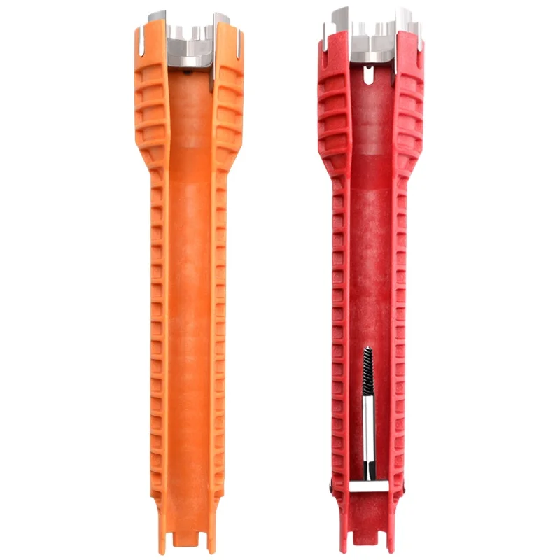 

Многофункциональный ключ для ванной комнаты, инструмент для разборки и установки сантехники, для впускных труб, соединительных пластин смесителей горячей и холодной воды.