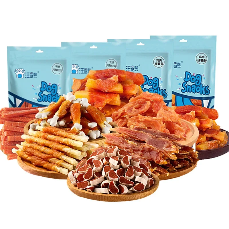 Comida para mascotas, pechera de pollo disponible en varias especificaciones, bocadillos para perros, Limpieza de dientes resistente a mordeduras y palitos molares, aperitivos para perros