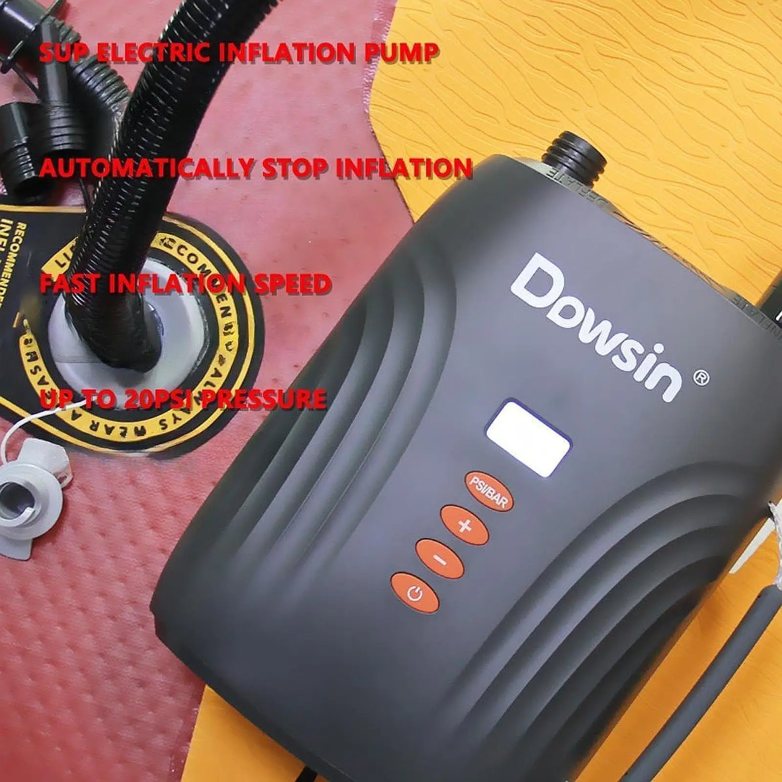 

Paddle Board Pump Inflation Device Inflator Deflator Pump for Canoe Kayak Water Toy Inflatable Cushion Air Mattress Yoga Ball