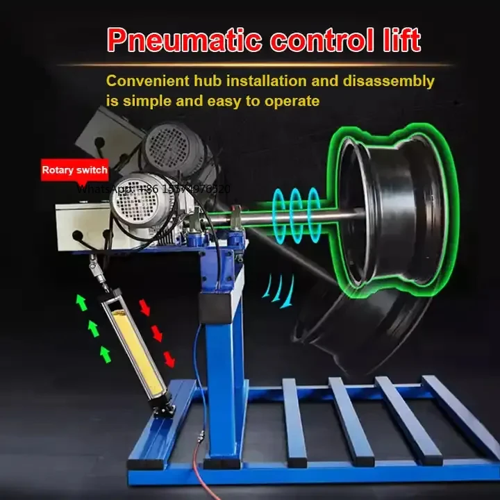 2026 Hot SellingWheel Polishing Machine With Abrasive Medias Wheel Polisher for Alloy Wheels