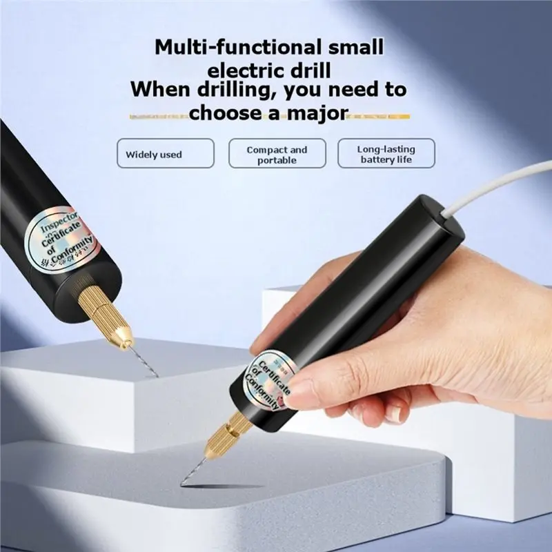 Rotary Tool Set-Rechargeable Compact Handheld Tool For DIY For Carving, Drilling Storage Case And Accessories Included-A68E
