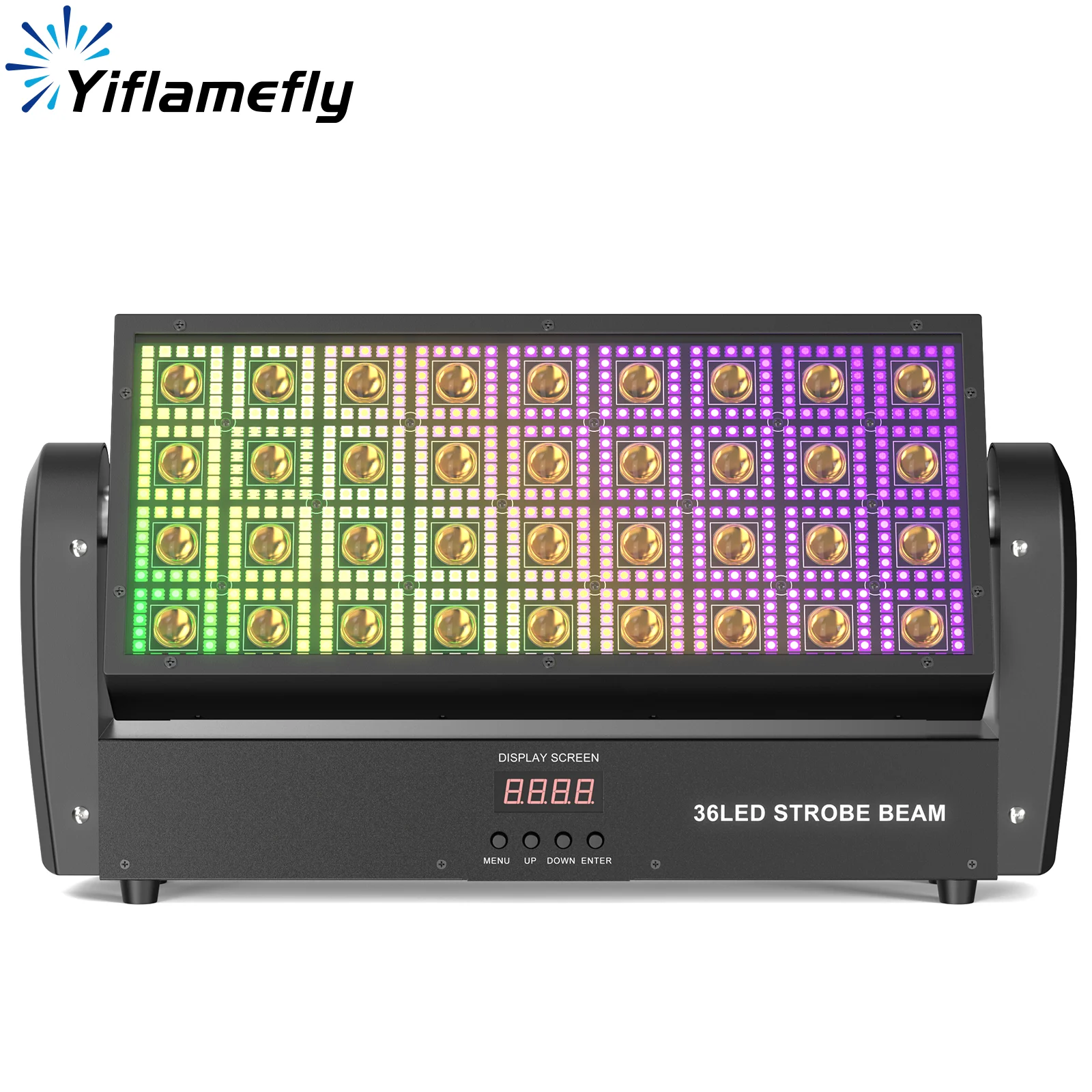 

Yiflamefly 200 Вт настенные светильники 36 шт. теплый белый свет и 648 шт. 5050RGB качающийся квадратный лазерный светильник занавес сценический эффект освещения