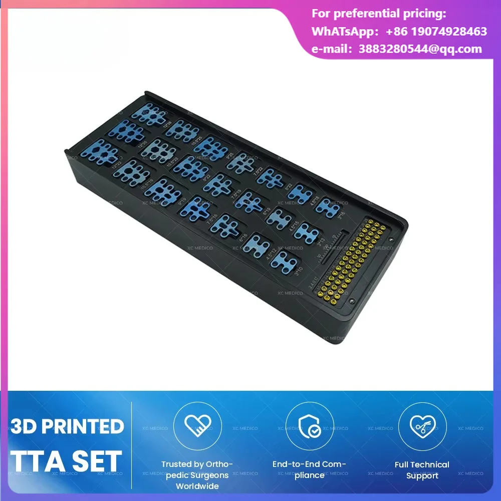 XC MEDICO Veterinary Orthopedic Plates & TTA Rapid Surgical Instrument Kit-Steel Material Class III 3D Printed Model