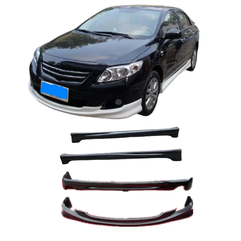 

Auto Body Systems Pp Wide Body Kit Front Bumper Lip, Rear Bumper Lip and Side Skirt For Toyota Corolla 2010