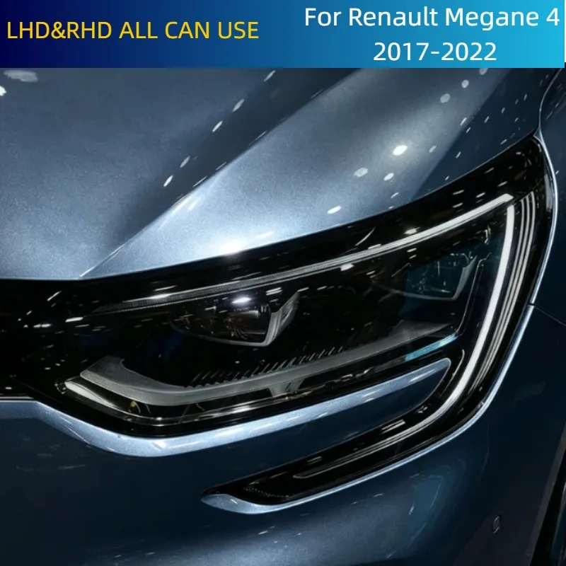 Car Headlight Film For Renault Megane 4 2017-2022 Anti-Scratch Protection TPU Sticker Clear Smoked Film Exterior Accessories