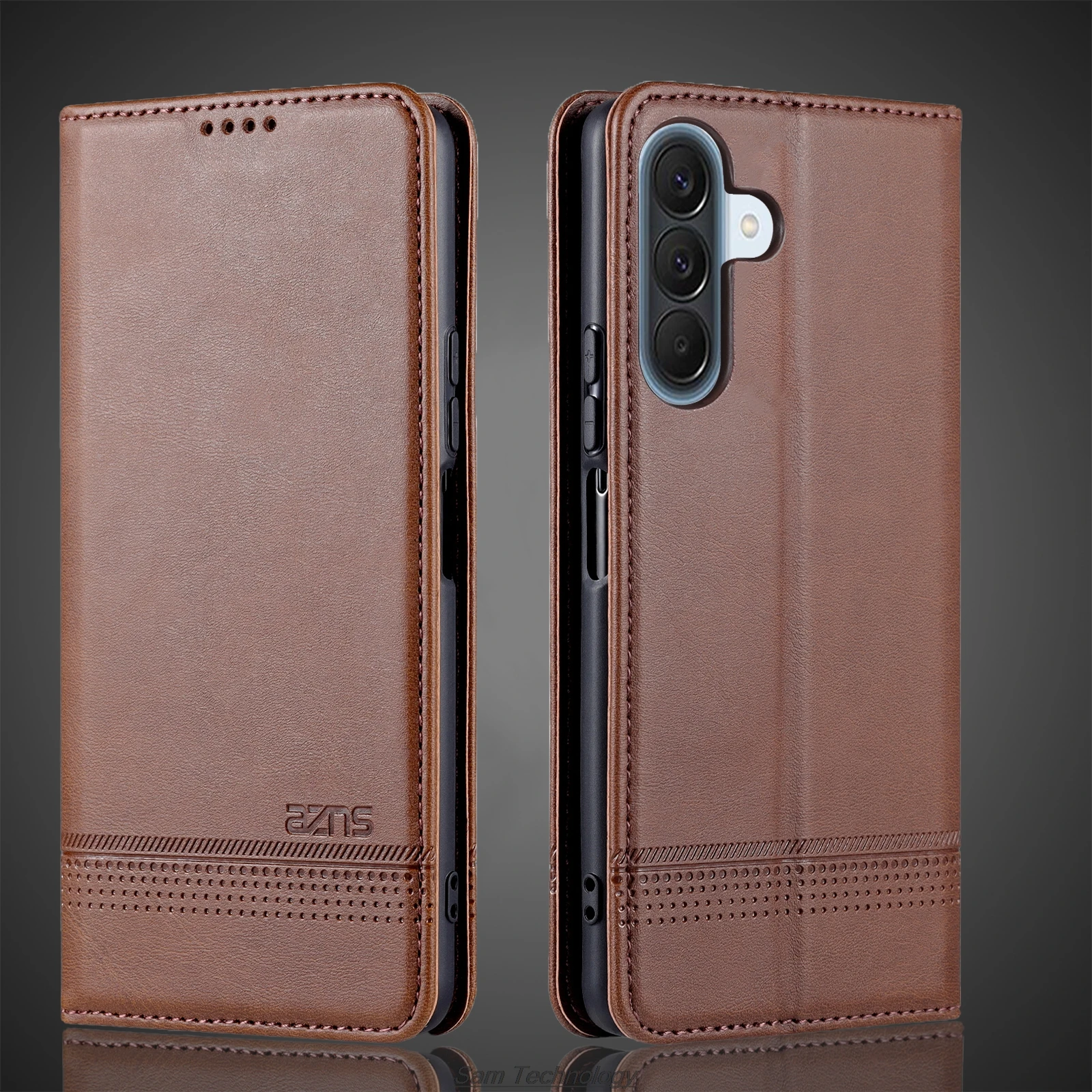 Deluxe Magnetic Adsorption Leather Fitted Case for Samsung Galaxy A57 5G SM-A576 Flip Cover Protective Case Capa Fundas Coque