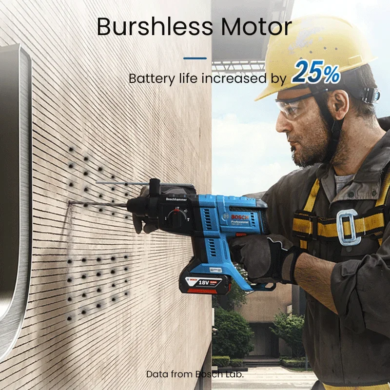 Bosch GBH180-Li Brushless Cordless Rotary Hammer Drill Bare Metal 18V Multifunctional Lithium Percussion Power Tools