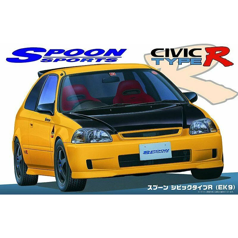 Fujimi 04635 Static Assembled Car Model Toy 1/24 Scale For Honda Spoon Civic Type R (EK9) Car Model Kit