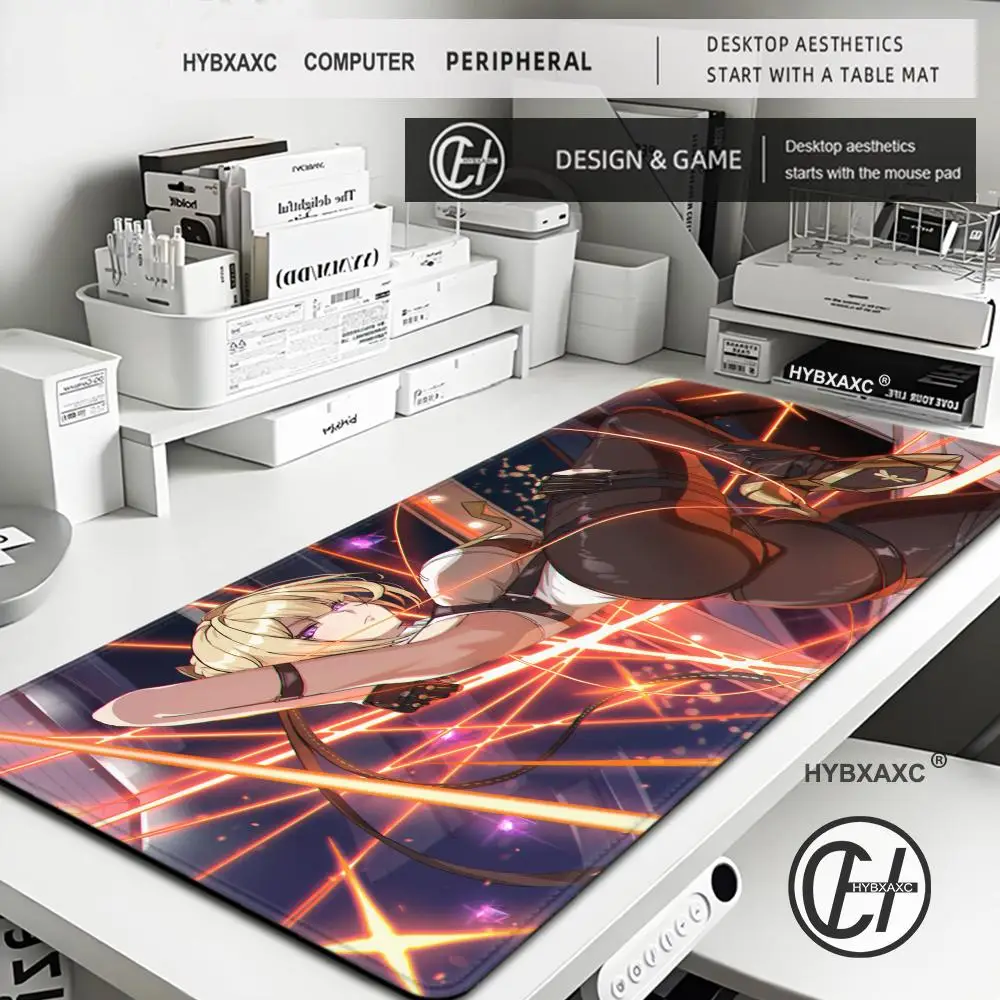 Evelyn Chevalier 900x400mm mouse pad Computer Laptop Gaming Zenless Zone Zero offices Keyboard deskmat XXL Large mousepad