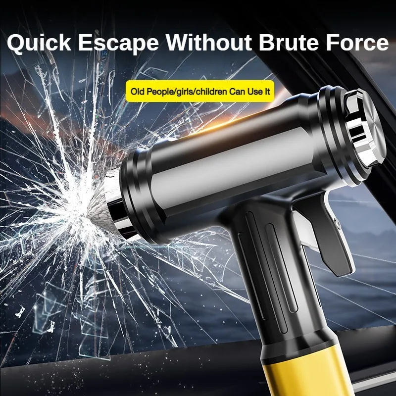 EAFC Car Safety Hammer Car Window Breaker Emergency Hammer Seat Belt Cutter Suitable for Car Rescue Escape Rescue Safety Hammer