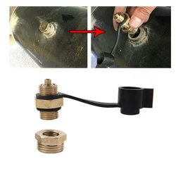 M22 To M16 Take Air Valve Universal Metal Of Truck Silver 2pc Air Tank For Air Intake Joint Truck air valve connector Car part