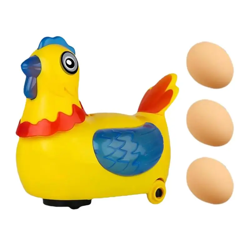 Huevos de gallina eléctricos para niños y niñas, juguetes educativos interactivos de música, regalo de Pascua, cumpleaños y Navidad