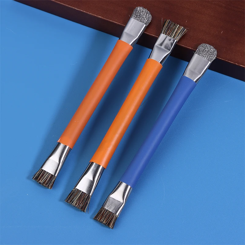 1Pcs Anti-Static ESD Double Headed Brush Hard Brushing Brush Anti-Static Safe Brush For Mobile Motherboard Repair Clean Tools