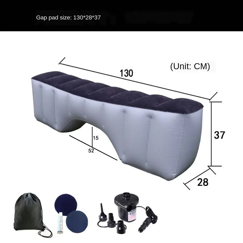 Car Travel Bed Vehicle Inflatable Mattress SUV Rear Universal Back Seat Gap Pad Driving Wagon Bed Self-driving Tour Rest Cushion