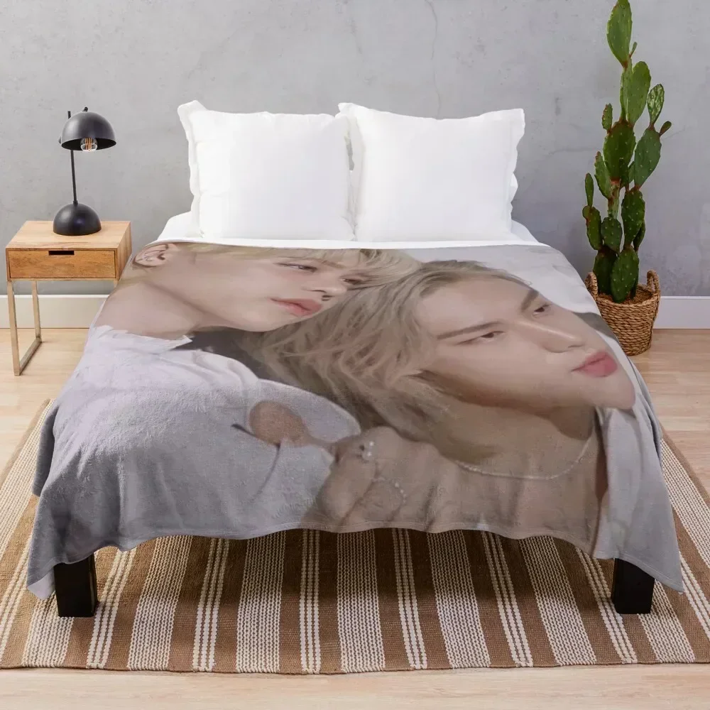 Плед Hyunjin and Felix: уютное одеяло для сна, подарок для мамы и папы
