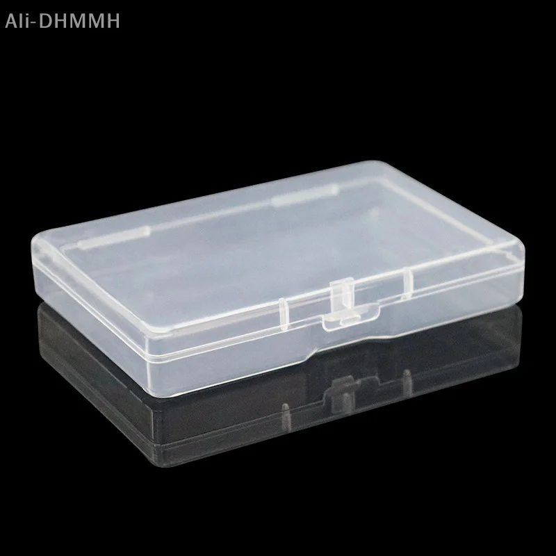 10Pcs Plastic Box Rectangular Flat Box Stationery Storage Boxes Fishing Gear Jewelry Packaging Boxes