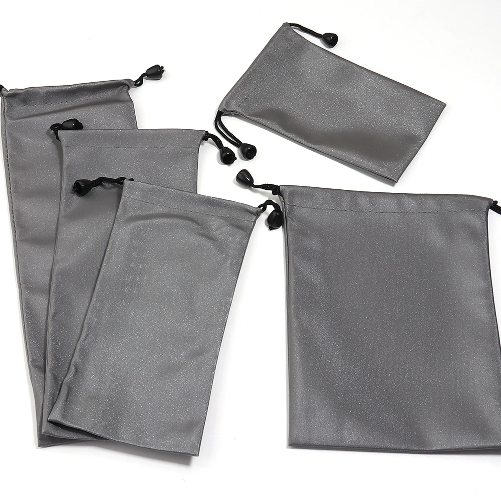 5pcs Waterproof Drawstring Bag Headset Data Cable Pouch Dust Bags Coin Earbud Storage Bag Carrying Case Glasses Earphone Storage