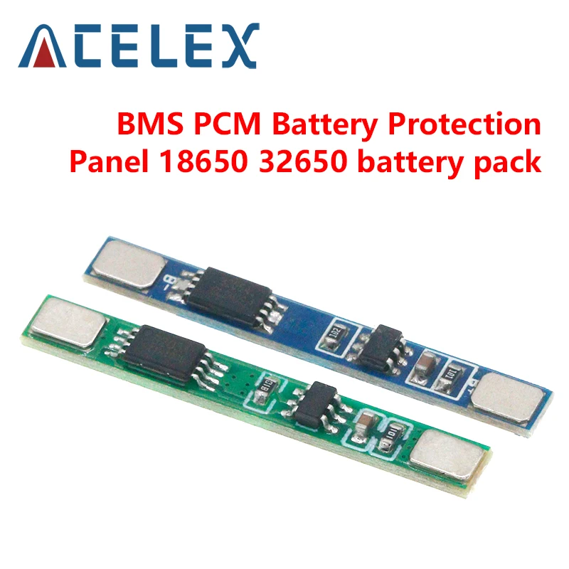 1/5/10PCS 1S 3.2V 3.7V 3A LiFePO4 / Lithium Li-ion BMS PCM Battery Protection Board Pcm For 18650 32650 Battery Packs