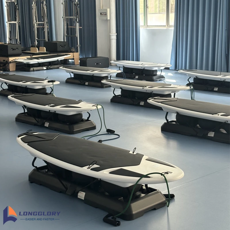 

Pilates Surfboard Land Surfboard Balance Board Yoga Studio With Balance Balls Fitness Home Strength Training