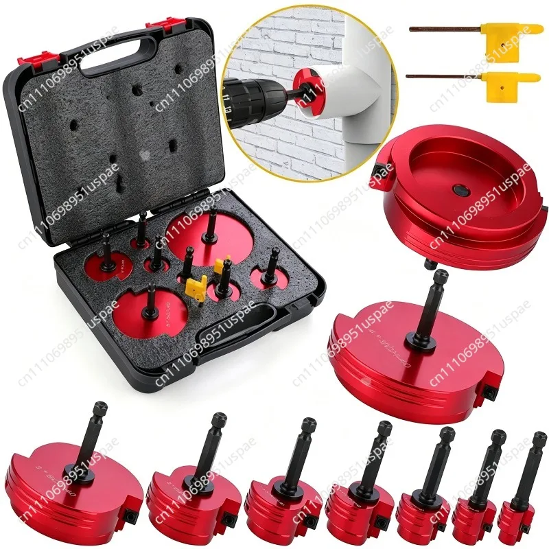 PVC Pipe Reamer Connector Tool Expanding Knife PVC Pipe Reamer 8-piece Set