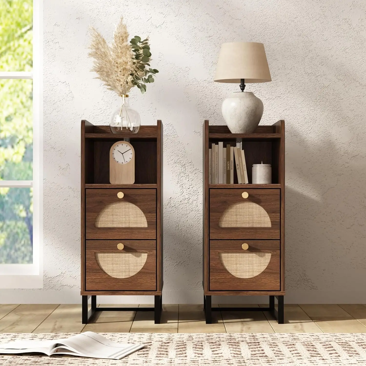 Narrow Nightstand for Small Spaces - 9.3