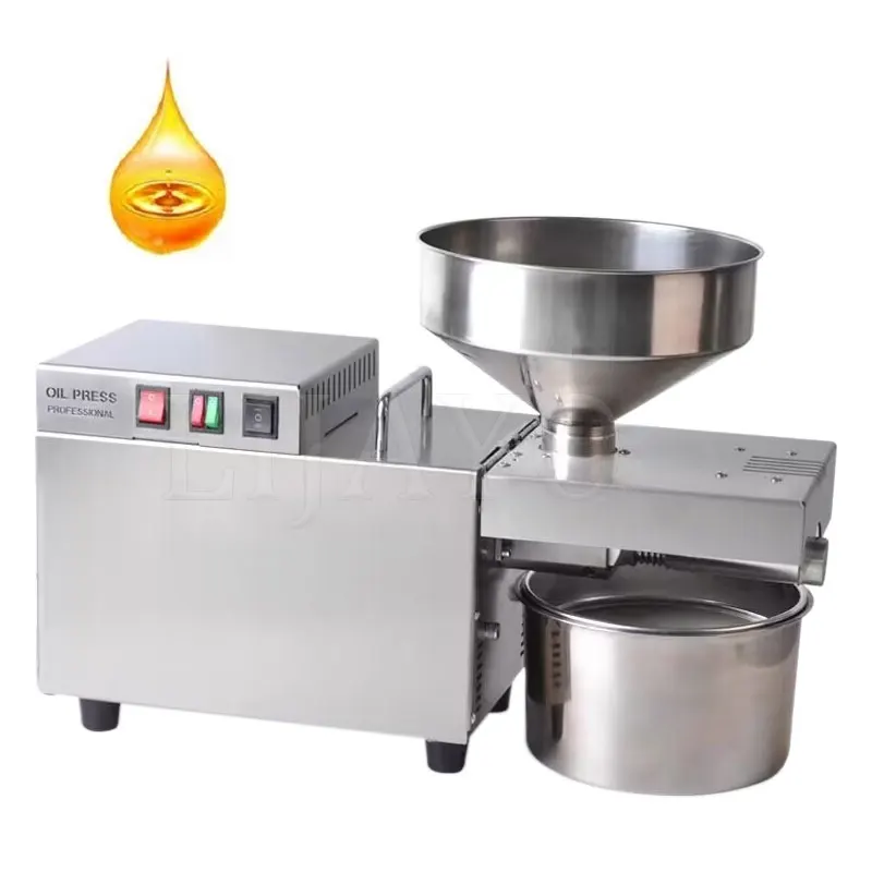 Home & Commercial Sesame Canola Sunflower Seeds Peanuts Walnuts Electric Oil Extractor Automatic Oil Press Machine