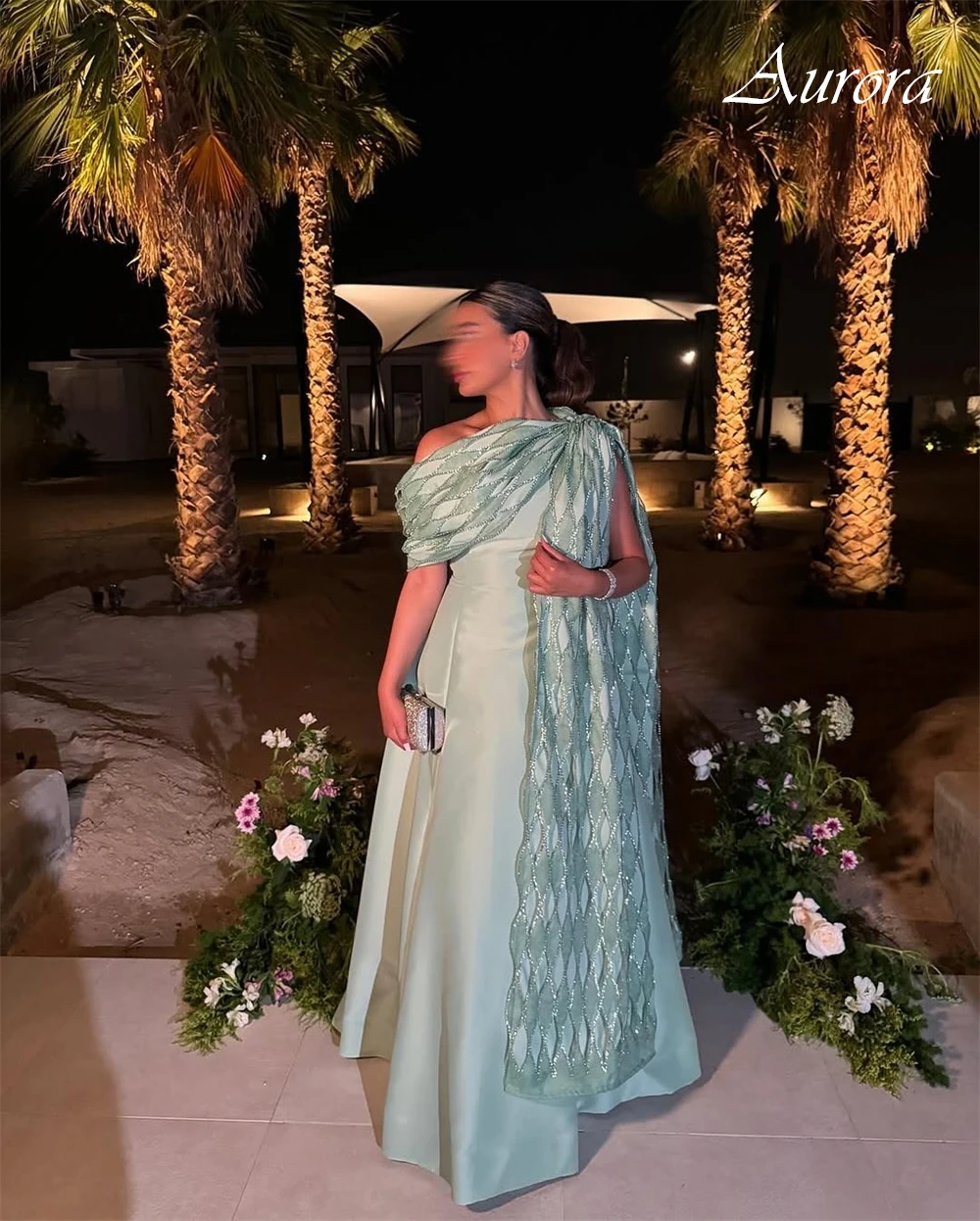 فستان سهرة من الساتان الأخضر البسيط حسب الطلب، فستان رائع للحفلات الراقصة بكتف واحد، ذيل شابيل، فساتين مناسبة خاصة فاخرة