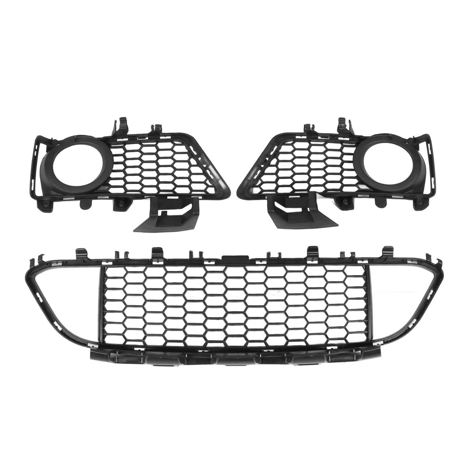 3PCS 앞 범퍼 그릴 51118054156 자동차 범퍼 센터 하단 그릴 트림 커버