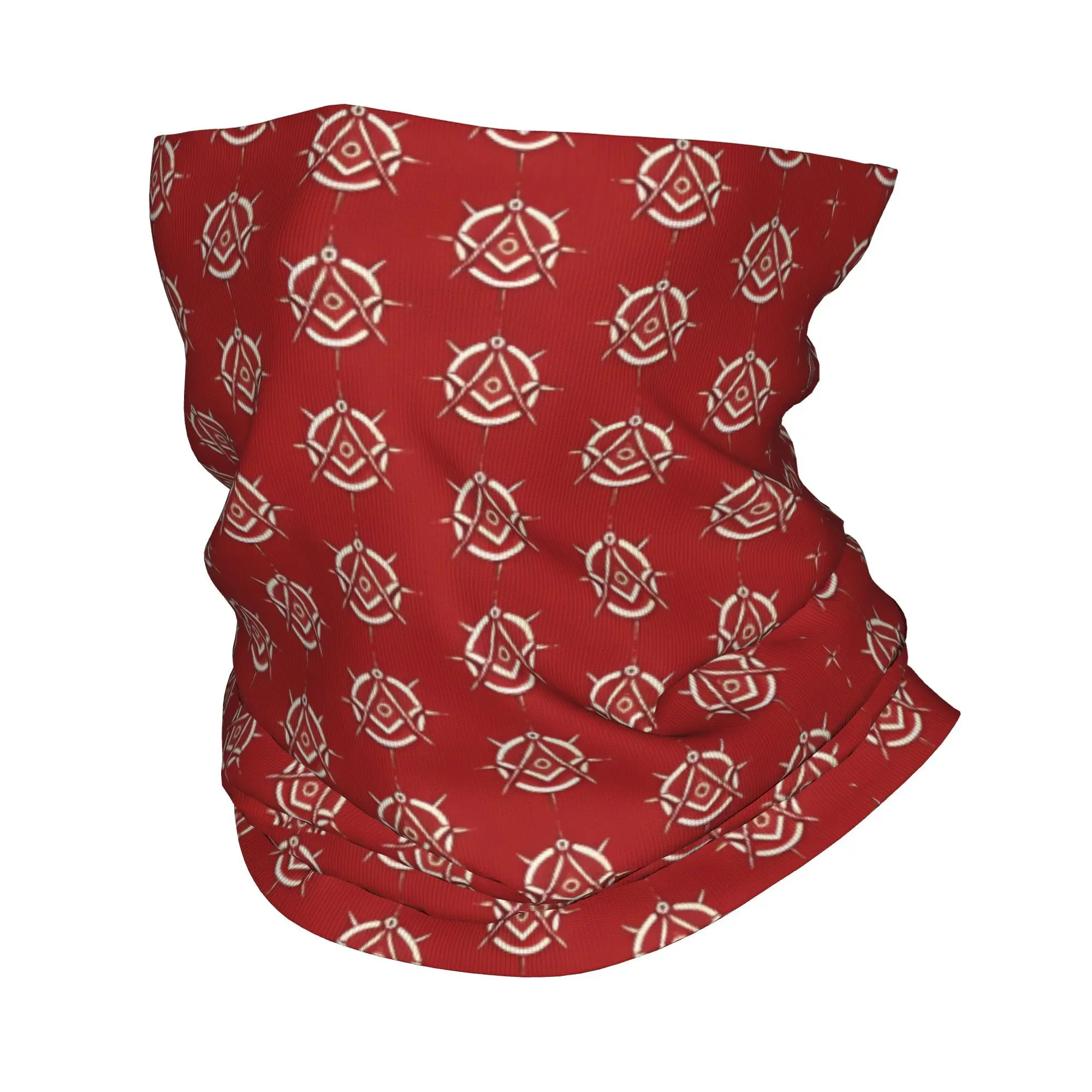 Square And Compass Mason Bandana Neck Cover Printed  Magic Scarf Multifunctional Balaclava Outdoor Sports for Men Women Adult