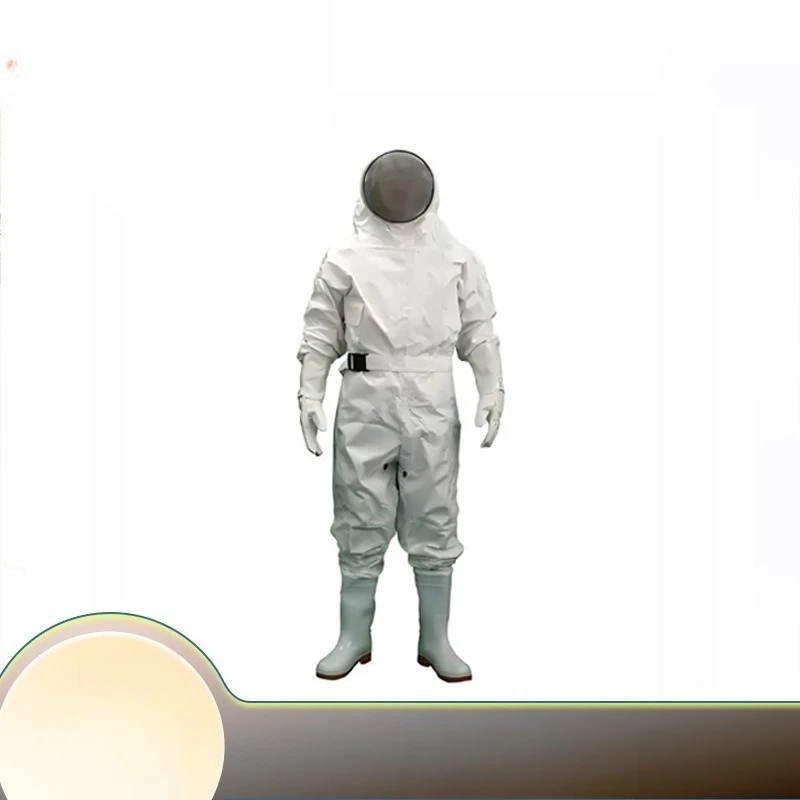 Thickened one-piece anti-bee protective clothing, full set of equipment, transparent large face screen, including latex gloves