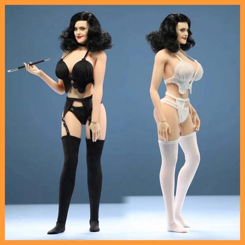 

In Stock 1/6 Scale JO23X-11 Available In Black White Lace Lingerie Set Fit 12inch Action Figure Model Toys
