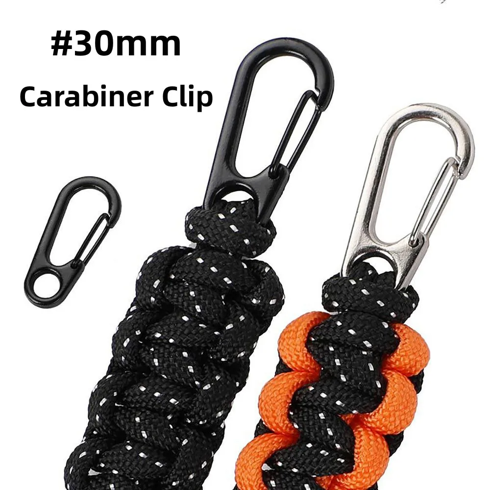 6pcs Mini Carabiner Clips Tiny Alloy Spring Snap Hook Keychain Clasps Hanging Buckle Outdoor Climbing Hiking Tool