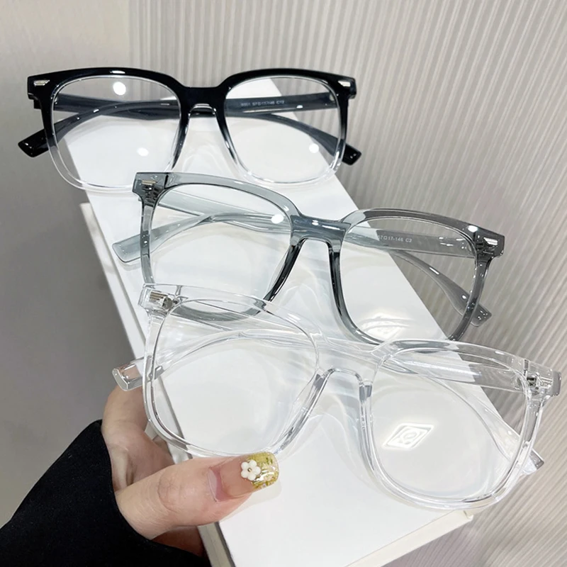 Fashion Transparent Computer Glasses Frame Women Men Anti Blue Light Square Eyewear Blocking Glasses Optical Spectacle Eyeglass