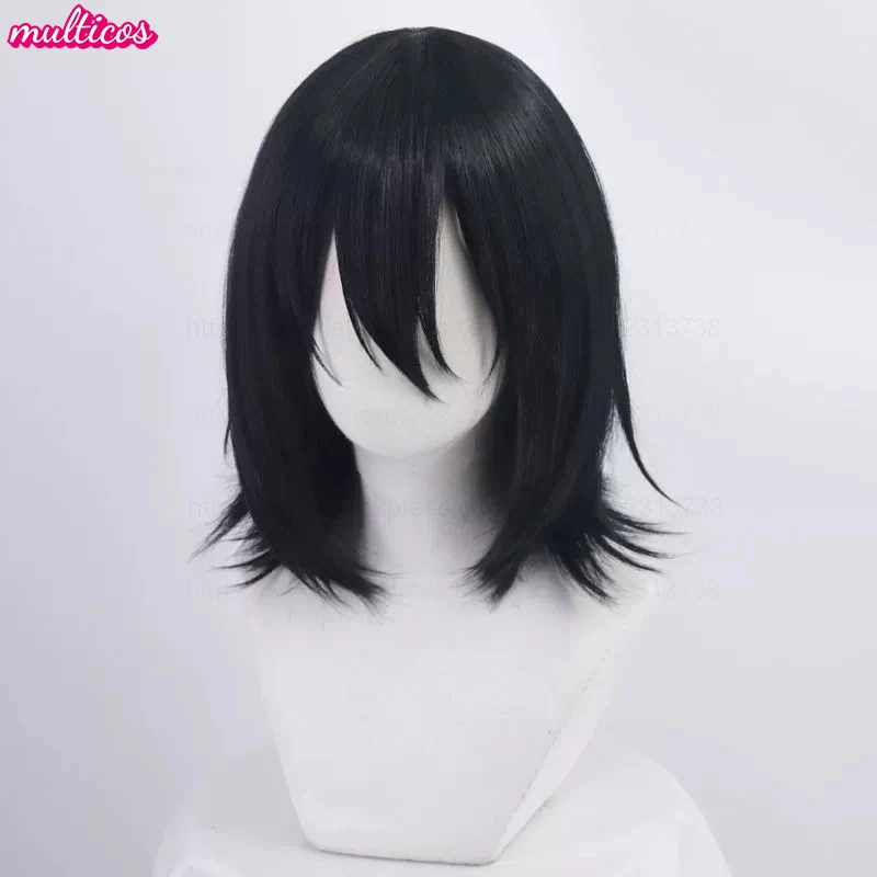 عالية الجودة أنيمي فيودور دوستويفسكي شعر مستعار تأثيري أسود مقلد فروة الرأس فيودور دوستويفسكي مقاومة للحرارة الشعر فيودور الباروكات #4