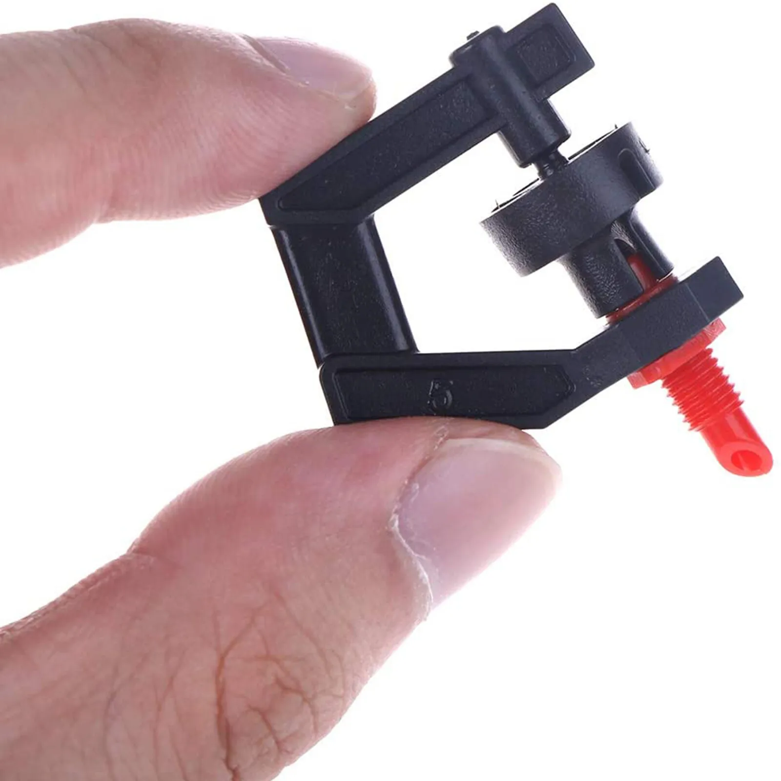 Poly Tube Sprinkler Head Black Rotating Nozzle Head Micro Sprinkler Nozzle Water Saving External Thread Sprinkler For Gardens