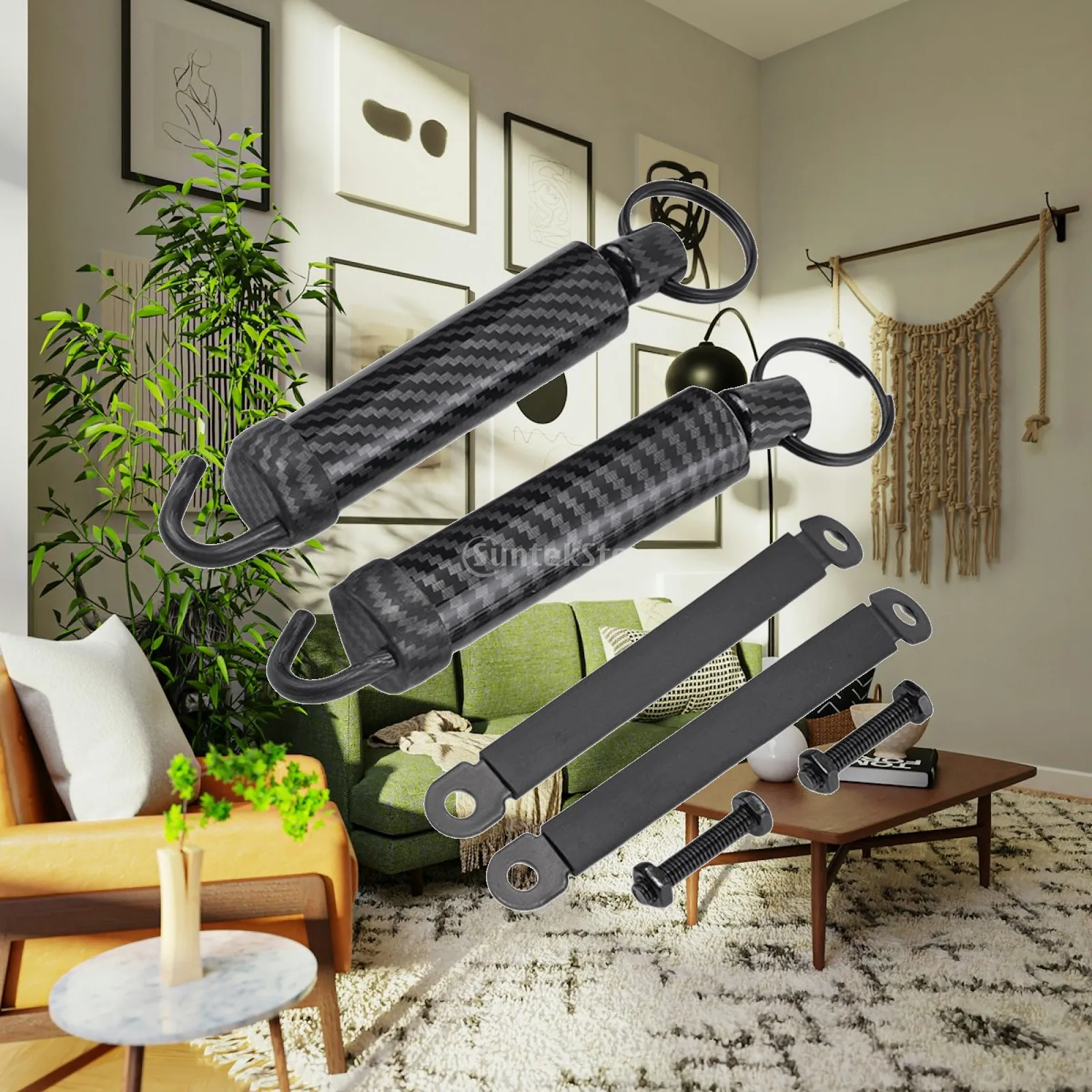 Rear Side Trunk Spring Lifting Device Adjustable Retractable High Carbon Steel Boot Lid Opener for Vehicle Sedan Spare Parts