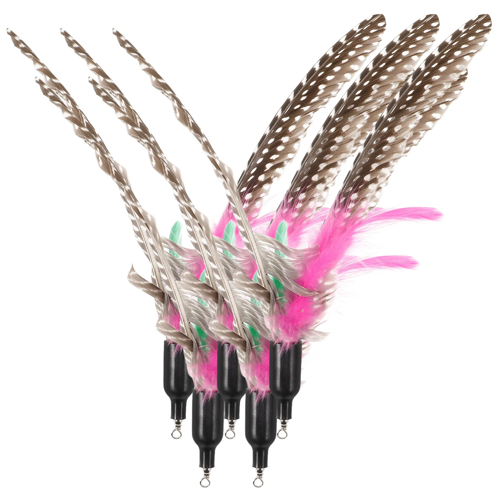 

5pcs Cat Teaser Replace Head Funny For Cats Interactive Play Strengthen Bond Healthy Active Playtime Cat Head