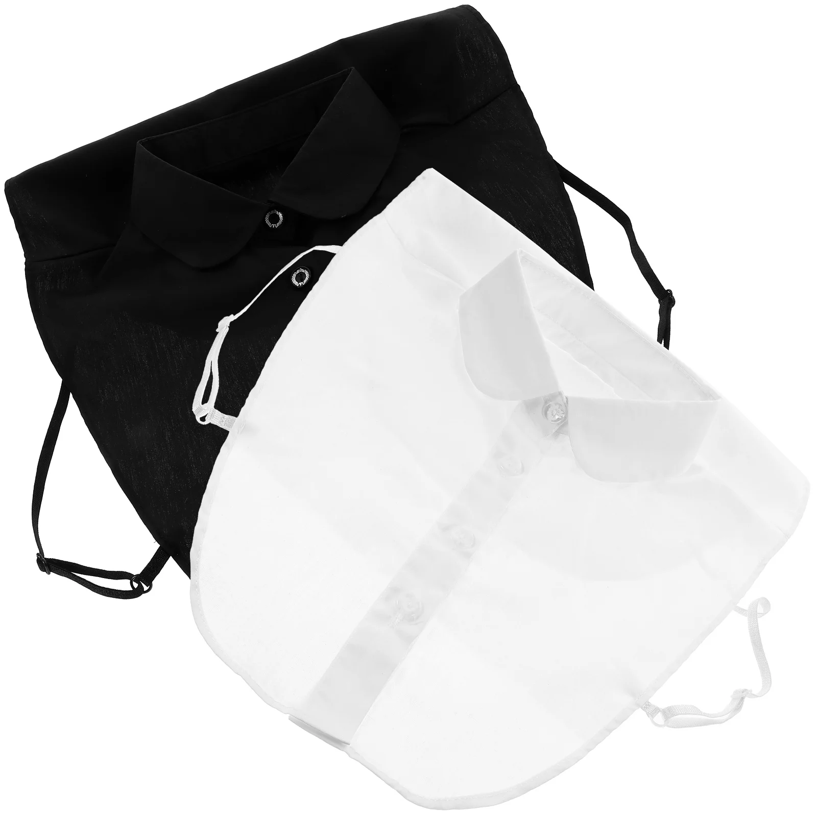 

2pcs Fake Collar Cotton Women Detachable Shirtless Collar Party Wedding Clothes Accessory Diy Decorative Stylish Sweater