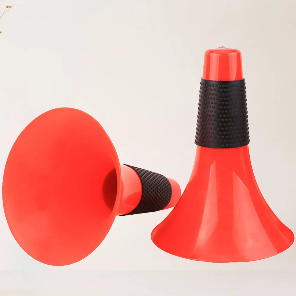 

2Pcs Red Black Sports Training Cones Heavy Duty Weather Resistant Visual Acuity Cones for Soccer Baseball Field Drills Windproof