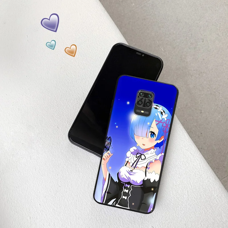 Phone Cases for Redmi Note 10 Lite 9 9T 9S 8 8T 7 9A 9C 10A 10C Re ZERO Ram Rem In Another World Xiaomi 10T Pro Shell Case Cover