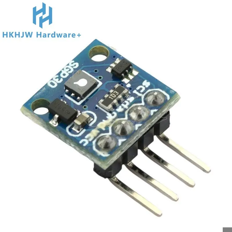 SGP30 Gas Sensor Module TVOC/ECO2 Indoor Air Quality Formaldehyde Carbon Dioxide Measurement Sensor Board IIC I2C Interface