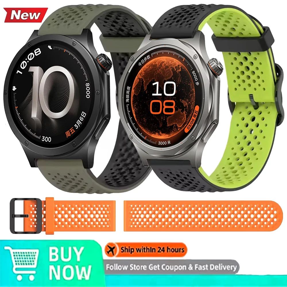 20mm 22mm Original Liquid Silicone Strap for OPPO Watch X3 S Oneplus Watch 4 Lite Breathable Band for Xiaomi Watch 5 S5 S4 Sport