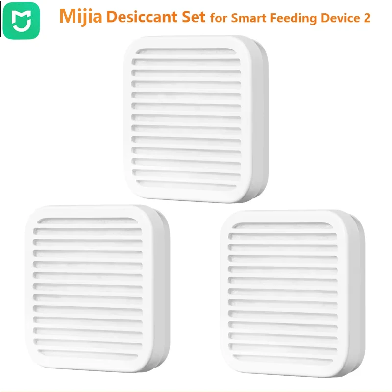 Original Mijia Pet Feeder 2 Drying Box Moistureproof Freshness Locking Dehumidifying Desiccant For Pet Food Work For Mihome App