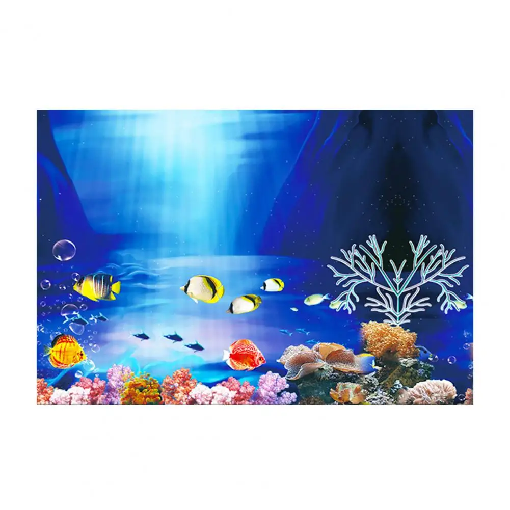 Fish Tank Background Vibrant 3d Aquarium Background Poster for Terrariums World Decoration with Print for Stunning