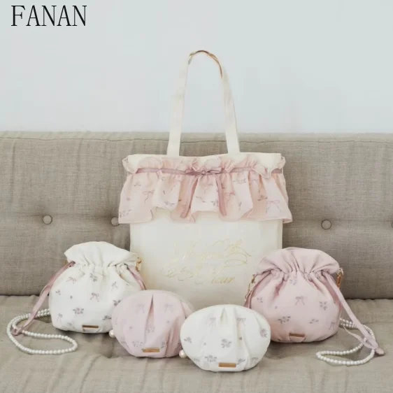 

Женские сумки через плечо, новинка 2025, женские сумки с вышитой лентой розы, кружевная ручная сумка через плечо с листьями лотоса, Femme